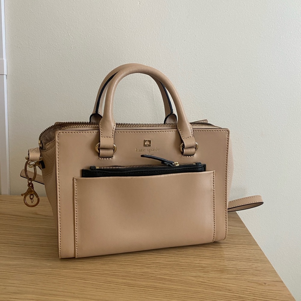 Kate Spade New York Mini Hadley Street Bernardine Bag in Beige
